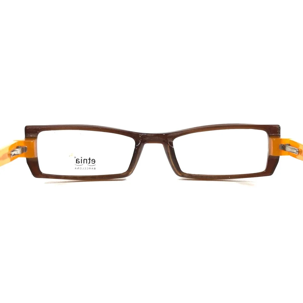 Etnia Barcelona Eyeglasses Frames MYKONOS col.BR/OG Brown Orange 50-18-135
